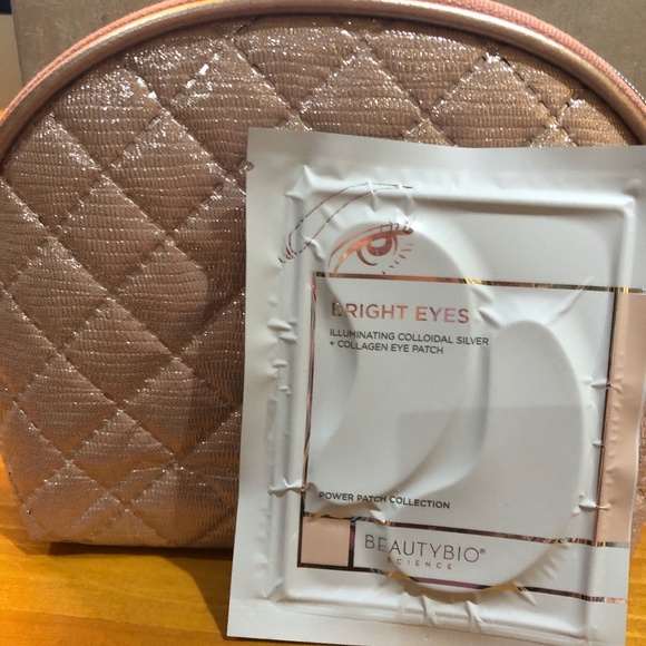 BeautyBio Science Handbags - BEAUTYBIO SCIENCE BRIGHT EYES PATCH & COSMETIC BAG